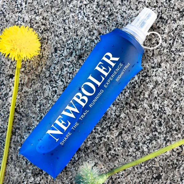 Garrafa D'água Macia Dobrável de Silicone NEWBOLER 250ml 500ml para Esportes ao Ar Livre, Corrida e Atividades Físicas. - Imagem 7