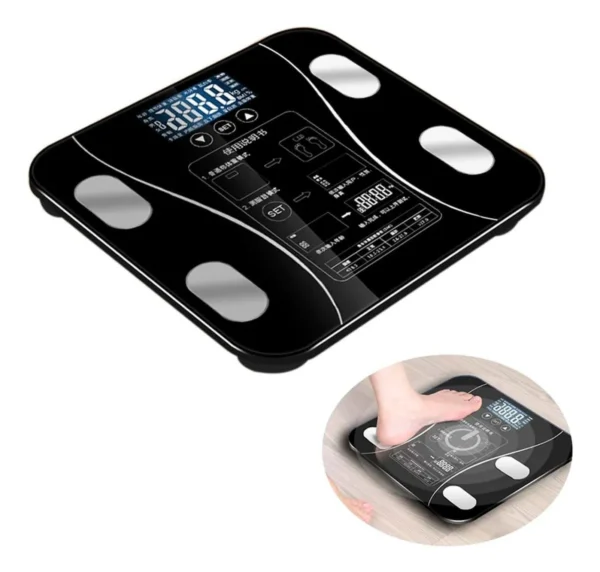 Balança Digital Bio impedancia Corporal Aplicativo Bluetooth - Imagem 4