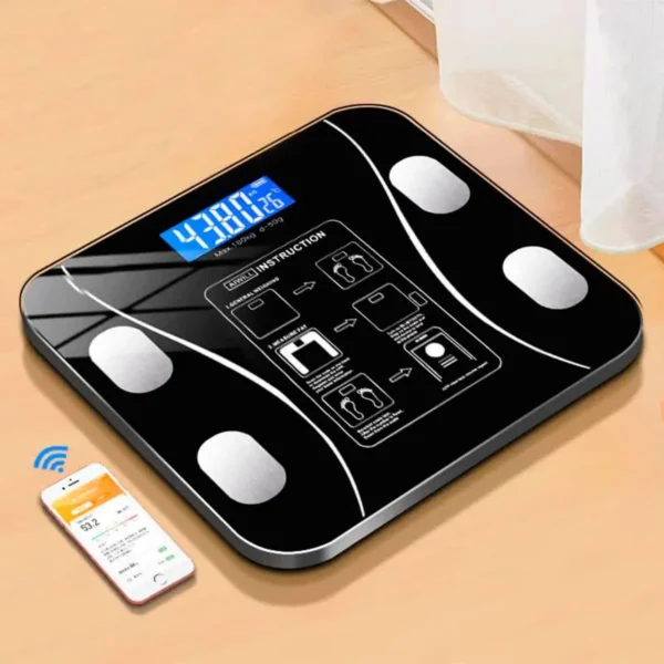 Balança Digital Bio impedancia Corporal Aplicativo Bluetooth - Imagem 3