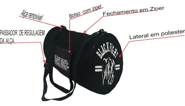 Kit Muay Thai Luva+ bandagem + bucal + caneleira + short + bolsa - Imagem 3