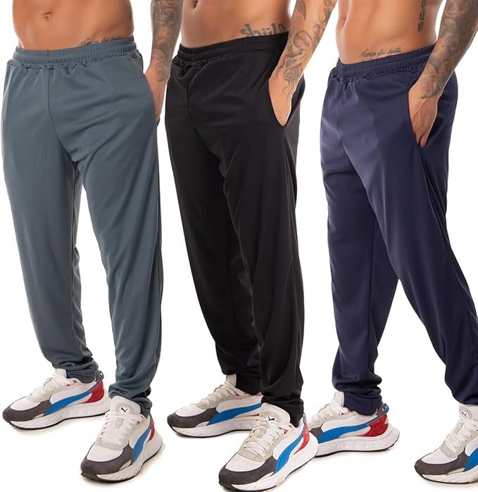 Kit 3 Calça Academia Esportivo Treino Corrida Com Bolsos Masculino