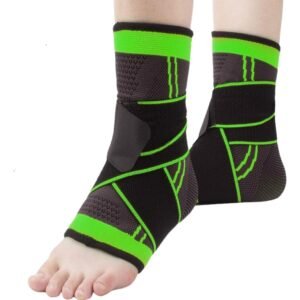 kit 2 Tornozeleira Compressão Estabilizadora Ortopédica Elástica Ajustável